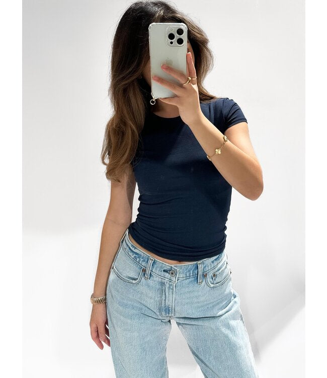 Amy top navy